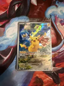 Pikachu 027 Sv: Scarlet & Violet Promo Card Holo Sealed NM - Image 1