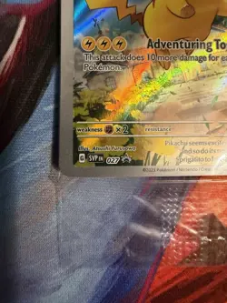 Pikachu 027 Sv: Scarlet & Violet Promo Card Holo Sealed NM - Image 5