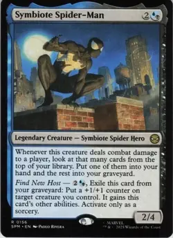Symbiote Spider-Man R Marvel's Spider-Man 156 NM Normal MTG - Image 1