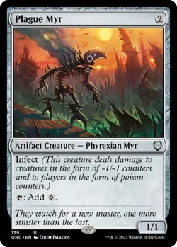 Plague Myr [Phyrexia: All Will Be One Commander] Magic MTG - Image 1