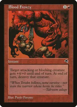 Tempest Blood Frenzy MTG Magic the Gathering NM - Image 1
