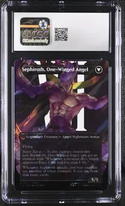 CGC 10 SEPHIROTH, Fabled SOLDIER MTG FINAL FANTASY M0527 Borderless (Surge Foil) - Image 2