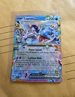 Lapras EX 032/142 Double Rare Holo - Stellar Crown Pokemon - Image 1