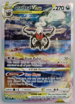 Darkrai VSTAR GG50/GG70 Pokemon Crown Zenith: Galarian Gallery Holo NM (1 of 4) - Image 1