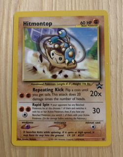 Hitmontop Pokemon WOTC Black Star Promo # 37 HP 60 NM - Image 1