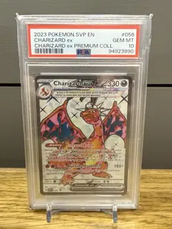 2023 POKEMON SVP EN-SV BLACK STAR PROMO #056 CHARIZARD EX PSA 10 - Image 1
