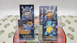 1999 Topps Pokemon Animation Blastoise #09, Wartortle #08, Squirtle #07 mixed - Image 1