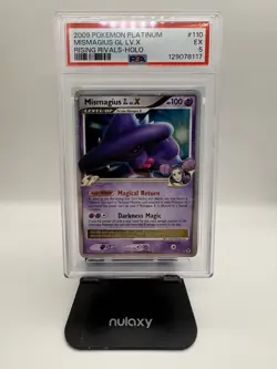 2009 POKEMON PLATINUM RISING RIVALS MISMAGIUS GL LV.X #110 PSA 5 - Image 1