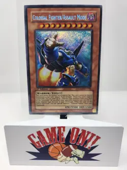 YuGiOh Colossal Fighter/Assault Mode CRMS-EN000 1st Edition Secret Rare NM - Image 1