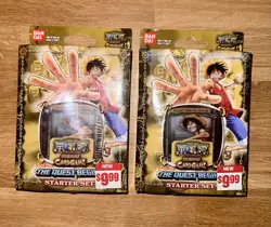 2005 Bandai Vintage One Piece CCG The Quest Begins Sealed Starter Deck Lot of 2 - Image 1
