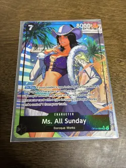 Ms. All Sunday - OP14-084 SR - Alt Art - English - The Azure Sea’s Seven - Image 1
