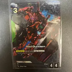 Gundam Card Game Red Gundam GD02-024 R+ Dual Impact Alt Art - Image 1