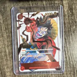 One Piece Bandai Monkey.D.Luffy ST01-012 3rd Anniversary Winner Foil Promo Card - Image 1