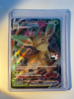 Leafeon VMAX Prize Pack Series 1 Evolving Skies, Card 008/203, NM Condition - Image 1