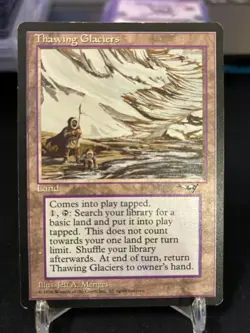 Magic the gathering MTG Thawing Glaciers Alliances Never Played - Image 1