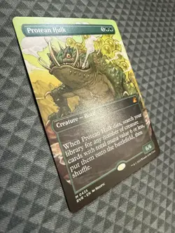MTG Protean Hulk #0435 Anime Borderless Mythic Ravnica Remastered (RVR) - Image 3