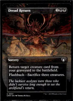 Dread Return (Borderless) Commander Masters Regular - Image 1