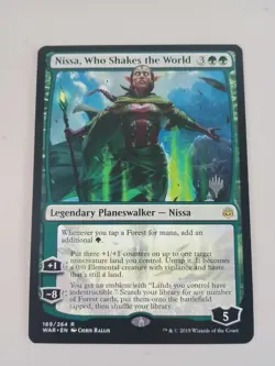 MTG Nissa, Who Shakes the World - Promo Pack: War Of The Spark Magic NM - Image 1