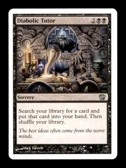 MTG Diabolic Tutor LP Light Play Eighth Edition [1774] - Image 1