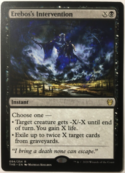 MTG EREBOS'S INTERVENTION 132/254 THEROS BEYOND DEATH RARE NEAR MINT - Image 1