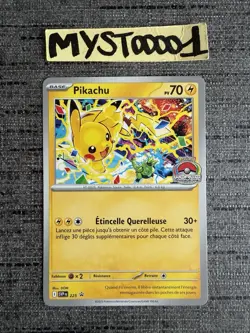 Carte Pokemon Pikachu Promo SVP 255 World Championship 2025 Francais - Image 1