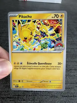 Carte Pokemon Pikachu Promo SVP 255 World Championship 2025 Francais - Image 5