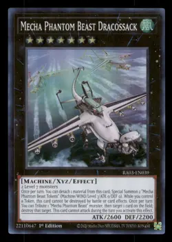 Mecha Phantom Beast Dracossack Quarter Century Bonanza #RA03-EN039 Super Rare LP - Image 1