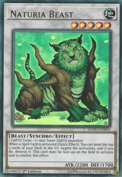 Naturia Beast - DUPO-EN091 Ultra Rare 1st Ed NM Yugioh - Image 1