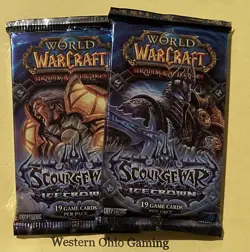 World Of Warcraft TCG 2 x Scourgewar Icecrown Booster Pack NEW WOW CCG - Image 1