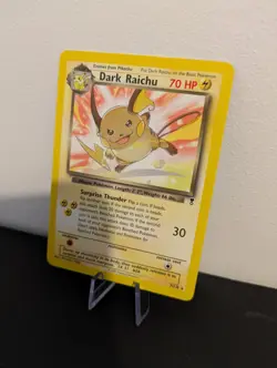 Dark Raichu 7/110 Legendary Collection Non Holo Pokemon Card 2002 Near Mint WOTC - Image 3