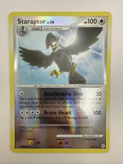 Staraptor 16/130 Diamond & Pearl Reverse Holo Rare Pokemon Card - Image 3