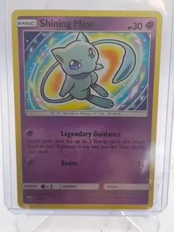 Pokemon TCG Shining Mew Holo Rare Card 40/73 Shining Legends - Image 1