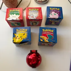 Pokemon 23k Burger King Gold Plated Trading Card Set Red Box Lot Of 6 - Image 3