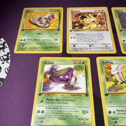 1st edition Pokemon TCG Vintage Lot Of 5 Cards team rocket NM-LP - Image 2