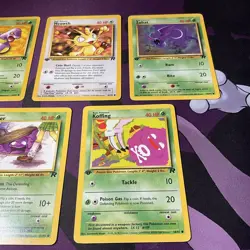1st edition Pokemon TCG Vintage Lot Of 5 Cards team rocket NM-LP - Image 3