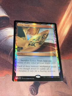 Lotus Petal X1 Mtg Kaladesh Masterpiece Invention Nm Foil Gorgeous - Image 1