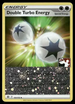 Double Turbo Energy 151/172 Prize Pack Series Cards Reverse Holo Pokemon TCG - Image 1