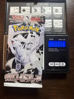 Heavy 11.72g Pokemon Sealed White Flare Japanese Booster Pack - Image 1