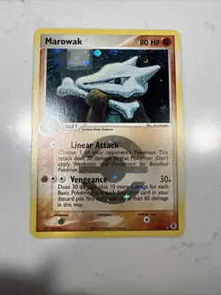 Pokemon Marowak 7/112 FireRed & LeafGreen Reverse Holo Rare - Image 1