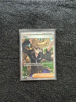 Clive 227/091 - Pokemon TCG: Paldean Fates -Full Art Secret Rare Trainer MINT! - Image 1