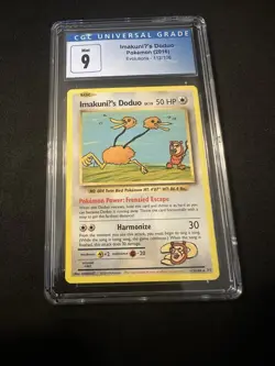 Pokemon TCG Evolutions 2016 ImakuniU's Doduo 112/108 CGC 9 - Image 1