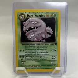 Pokemon Dark Weezing 14/82 2000 Team Rocket 1st Edition Rare Holo TCG - Image 1