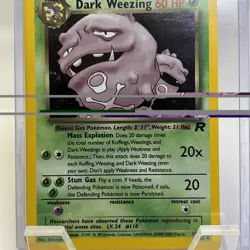 Pokemon Dark Weezing 14/82 2000 Team Rocket 1st Edition Rare Holo TCG - Image 4