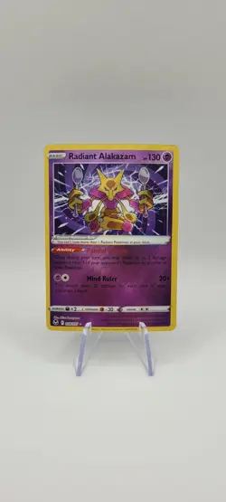 Pokemon TCG: Radiant Alakazam 059/195- SWSH Silver Tempest - NM - Image 1