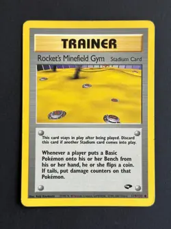 Carte Pokemon - Rocket's Minefield Gym 119/132 - Gym Challenge - Anglais - Image 1