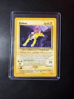 2001 Pokemon - Raikou #22/64 - Neo Revelation Unlimited - Rare - LP - Image 2