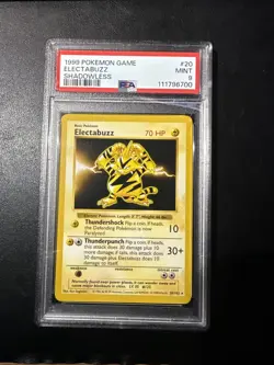 1999 Pokemon Base Set Electabuzz Shadowless #20 PSA 9 Mint Vintage WOTC ⚡ - Image 2