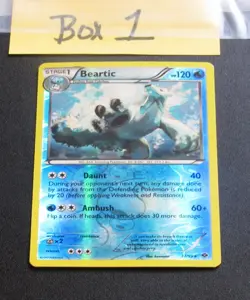 Pokemon TCG Beartic Next Destinies 37/99 Reverse Holographic Rare-LP - Image 3