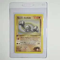 2000 Pokemon Gym Heroes 1st Edition Brock's Geodude #66/132 - Pack Fresh! - Image 1