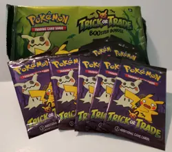 Lot Of 5~ 2023 Pokemon TCG Trick or Trade BOOster Bundle Mini Packs Halloween - Image 1